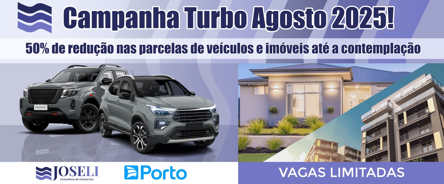 Consórcios Porto Seguro de veículos e imóveis com 50% de redução nas parcelas até a contemplação.