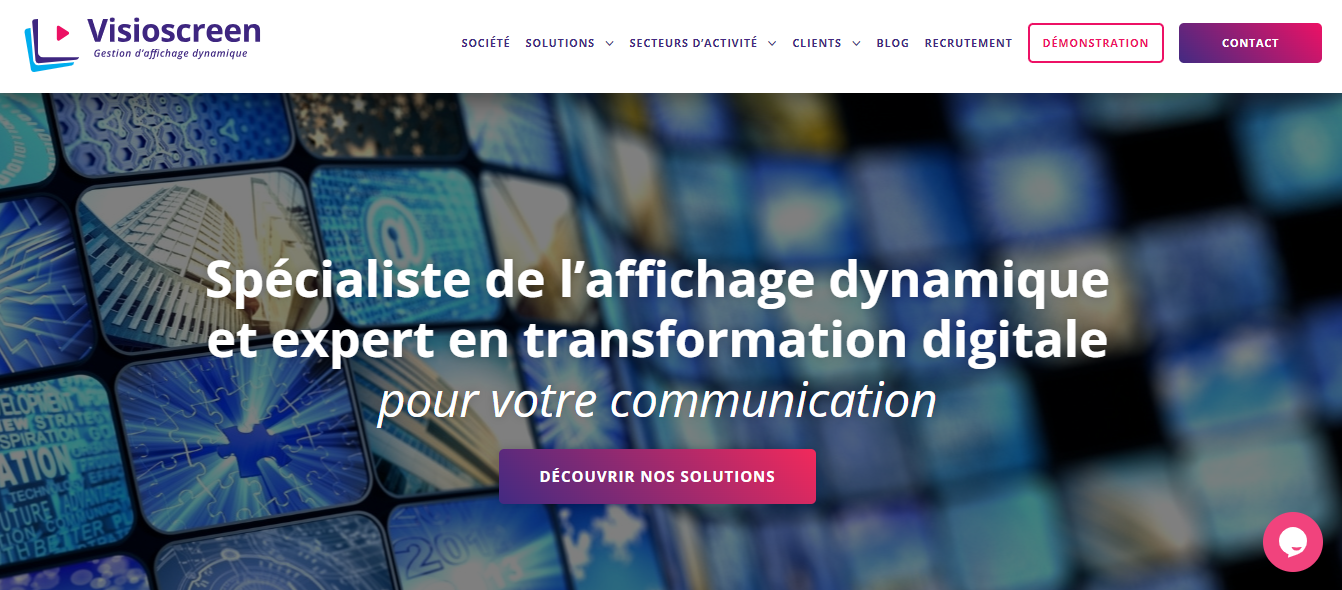 sample website screenshot