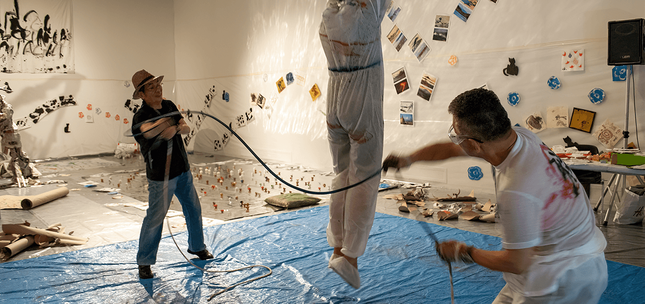 "La Nascita di PAM"  progetto di Carlo Gori per il MACRO ASILO Performance di Yoshio Terajima 2019