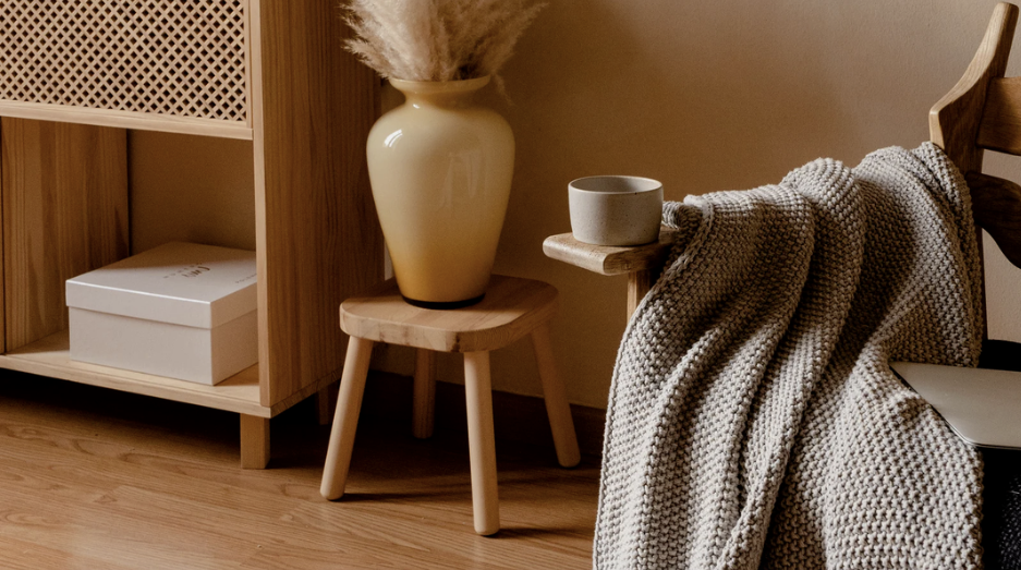 Calm organized home space with Refined Spaces Organizing branding