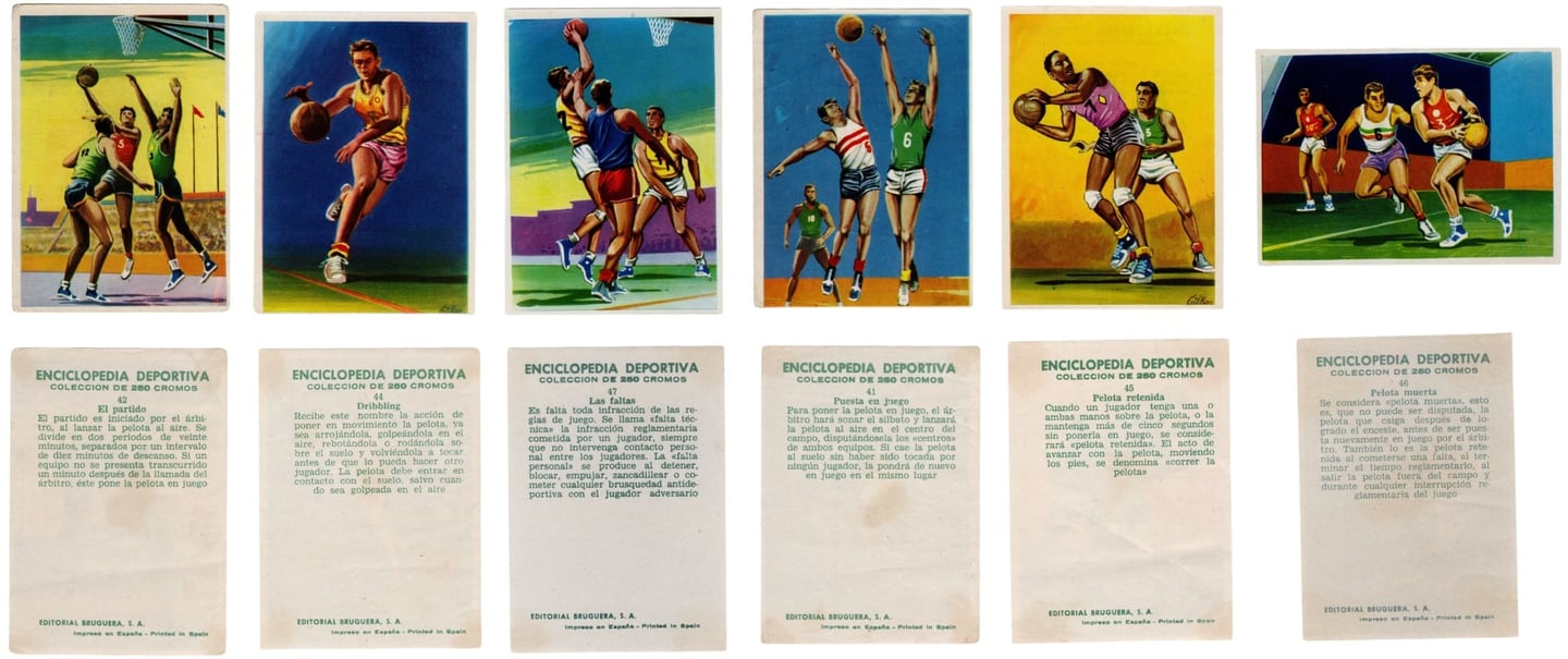 Enciclopedia Deportiva Basketball Baloncesto Cromos