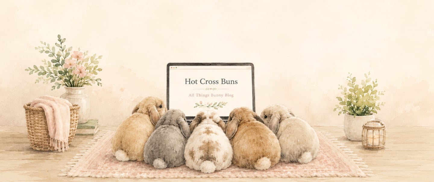 Hot Cross Buns' All Things Bunny Blog Banner