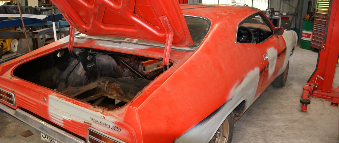 Ford XB coupe FG FPV Coyote engine conversion, restoration Sunshine Coast