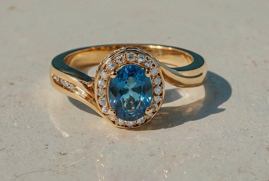 bague en pierre fine naturelle