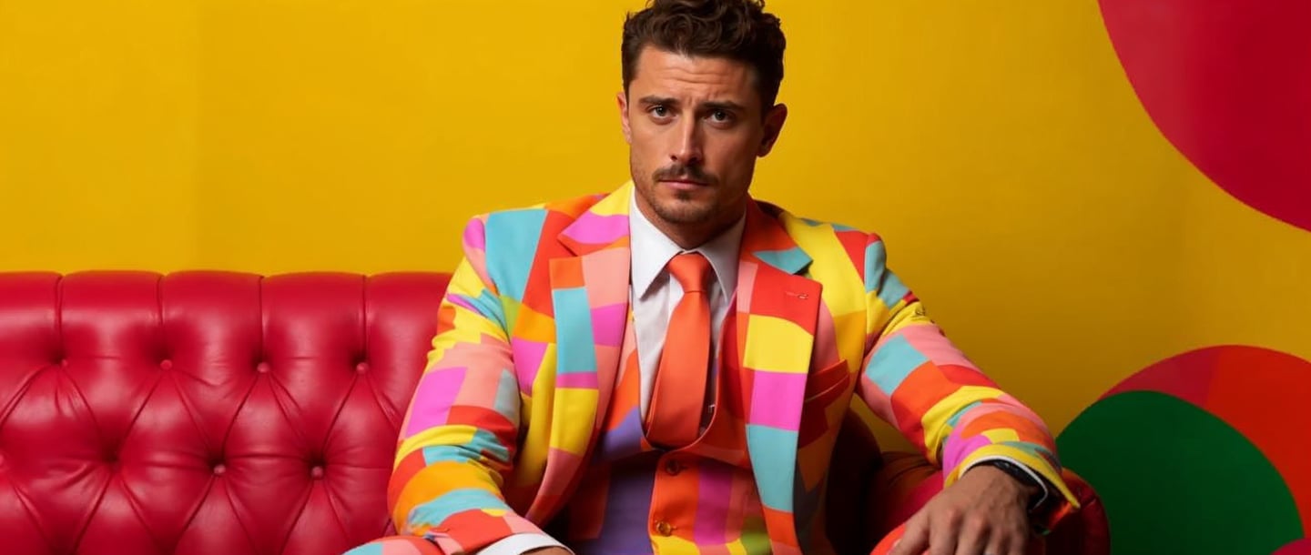 Man in a coloured suite preview picture