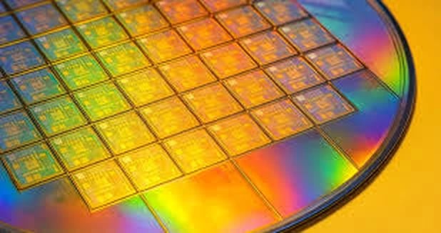 Wafer-level semiconductor die array on silicon wafer