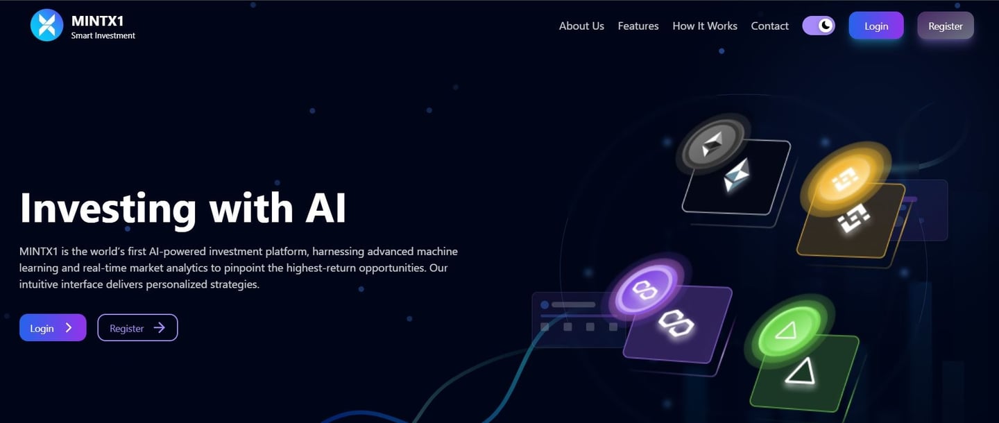 mintx1 app - smart investment app.