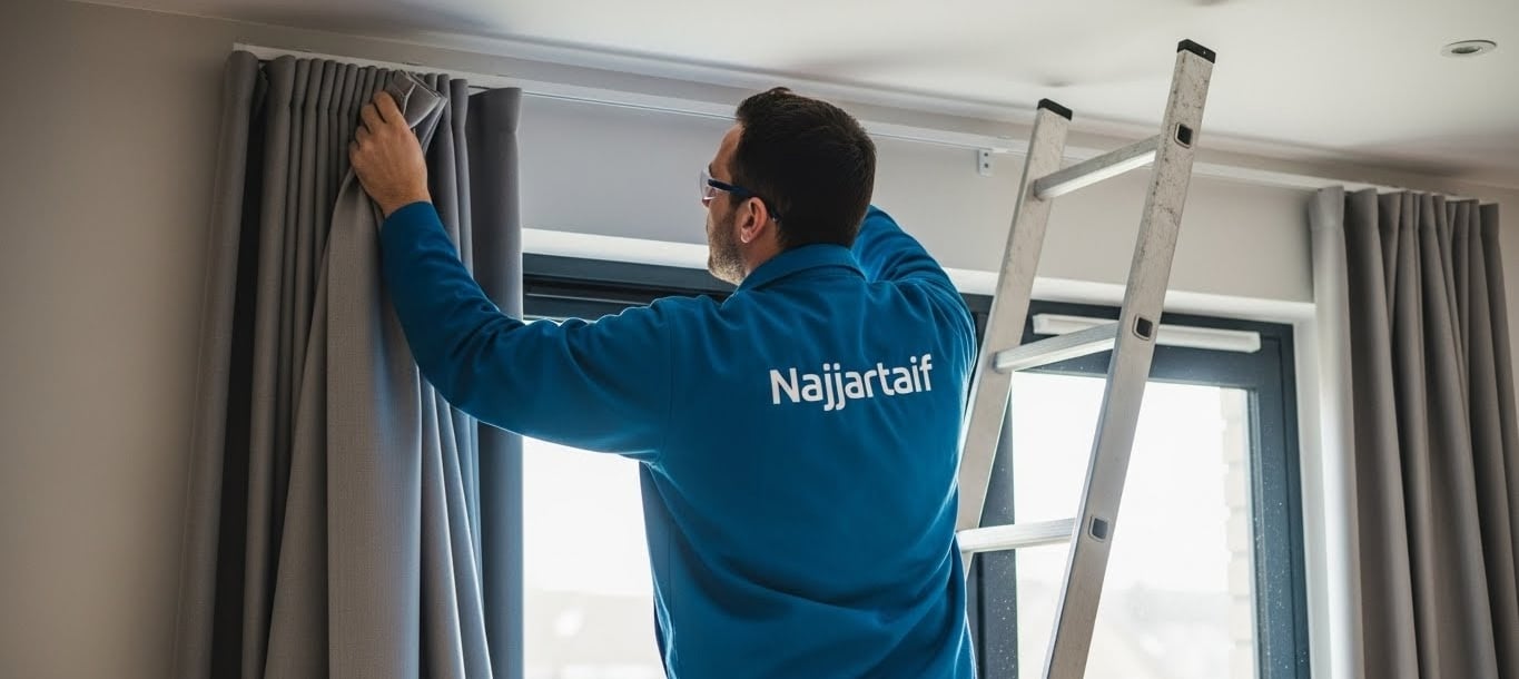 كيف تختار أفضل فني تركيب ستائر بالطائف: 7 خطوات عملية مقدمة: تركيب الستائر أكثر من مجرد تعليق  الستا
