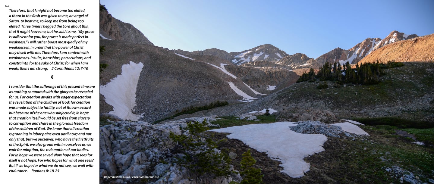 Upper Rustlers Gulch Peaks, summer sunrise