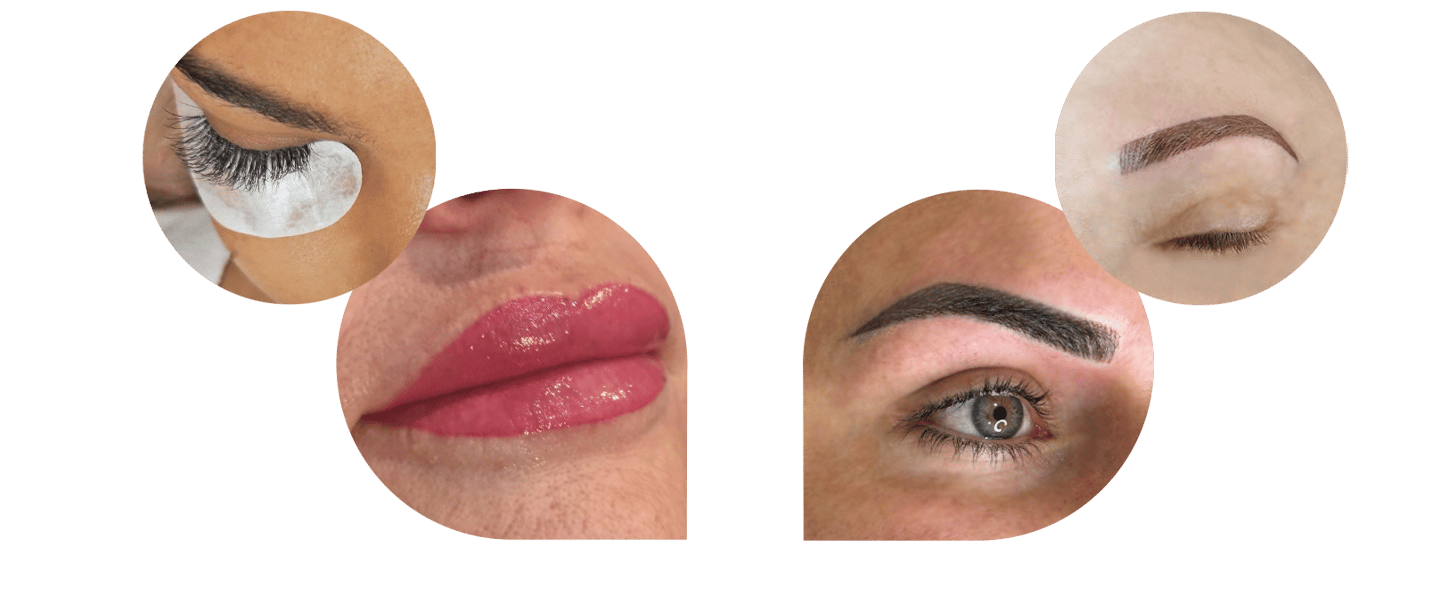 Eyelash lifing, lip liner tattoo, minu threading salons