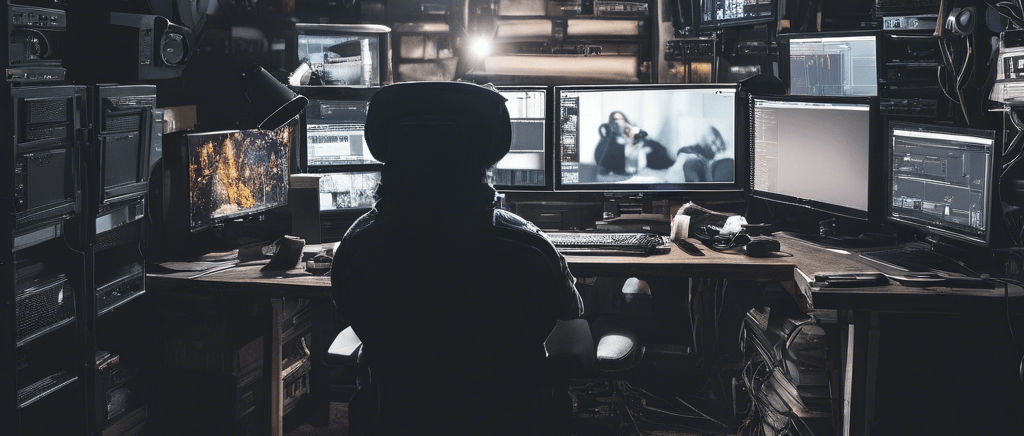 black laptop computer