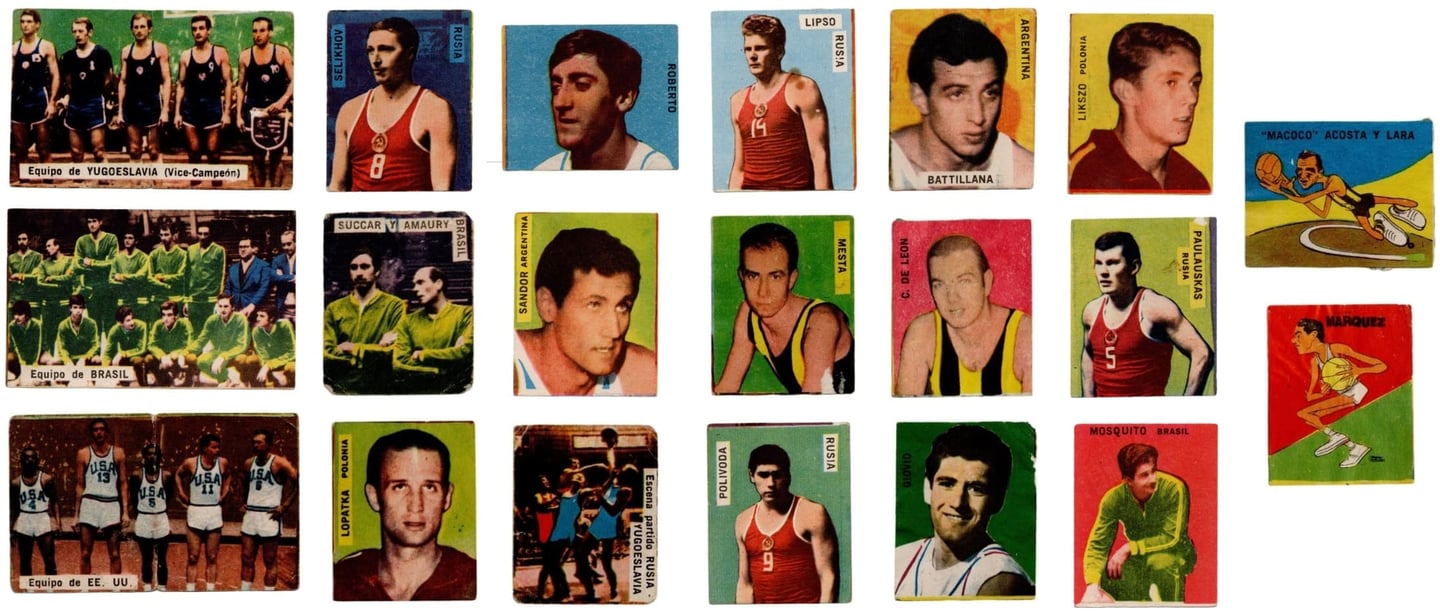 1960s Argentinian Basketball Sports Cards Rare