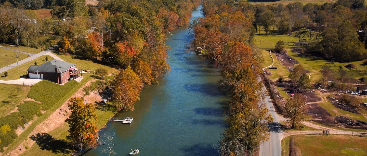 The South Holston River in Bristol Tennessee.