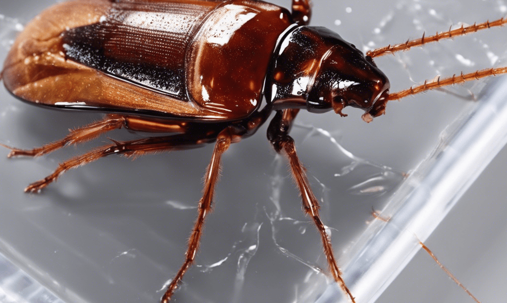 a cockpout in a clear glass container