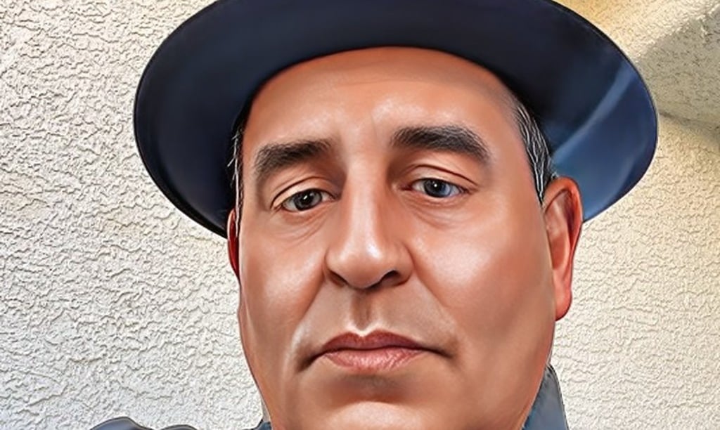 a man in a suit and tie with a hat
