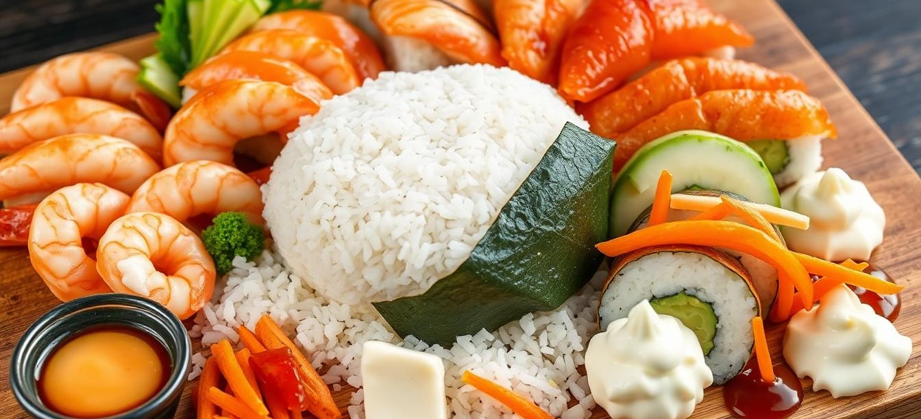 Key Ingredients for Cooked Sushi Rolls