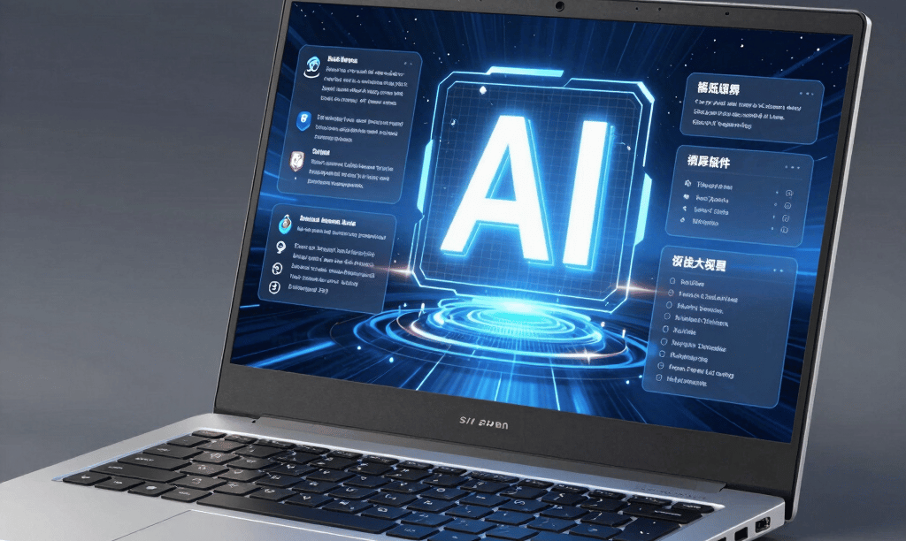 laptop computer on glass-top table