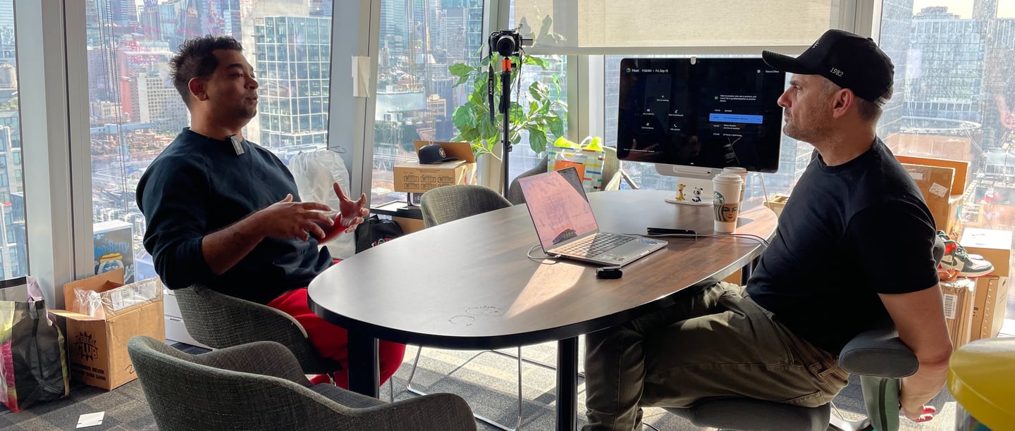 Gary Vaynerchuk and Ronsley Vaz at VaynerX NYC