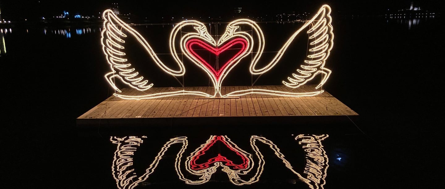 Lake Bled at Christmas time