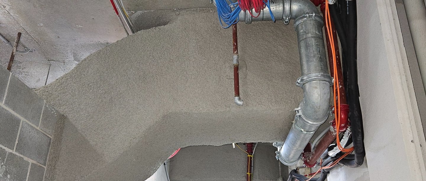 Vermiculite, Fire Spray on duct