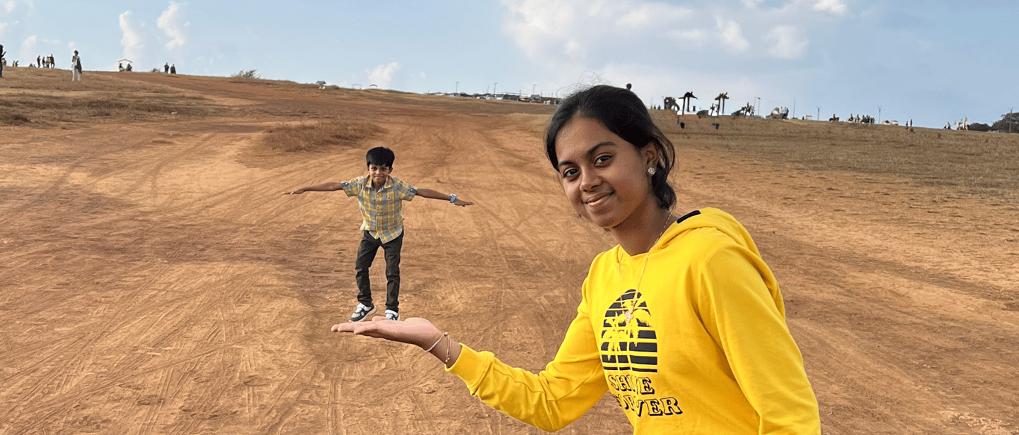 hreyashi Tripathy, Indian pianist and composer, featured on the surreal-themed album cover of 'Illusion'