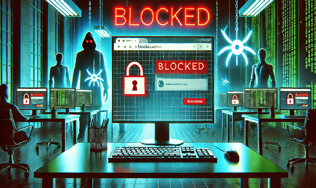 blocked malicious website