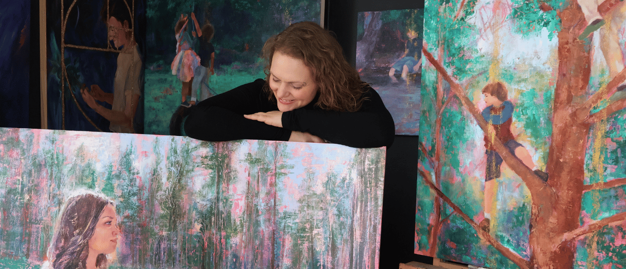 Spiritual fine art portrait capturing presence, beauty, and embodiment