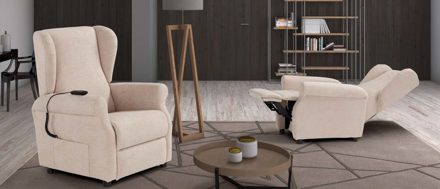Poltrona relax Bergè Corrado in salotto moderno per il comfort quotidiano