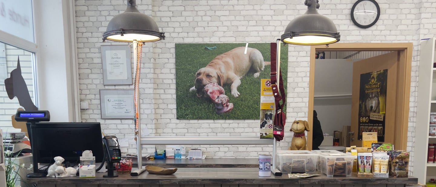 BARF Shop Ilsede Kassenbereich