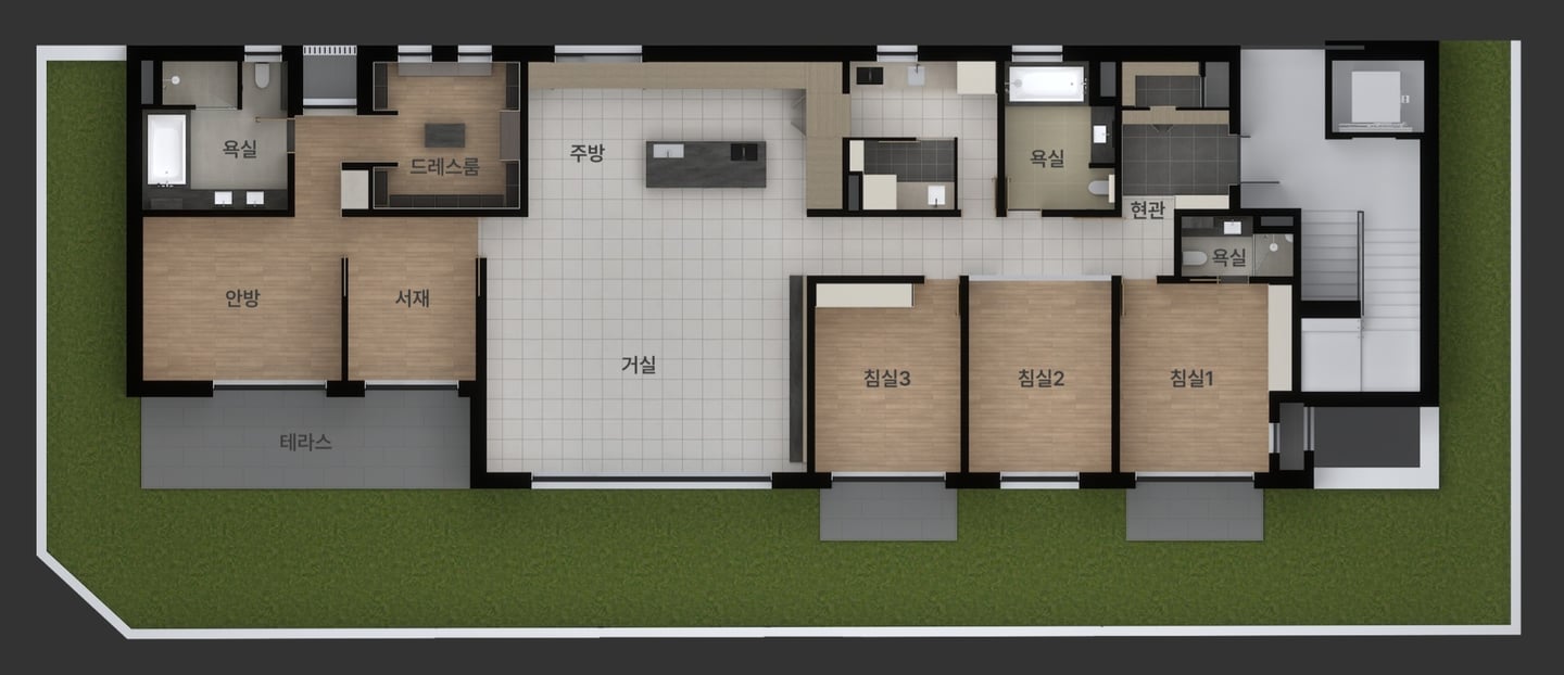 A동 101호 평면도