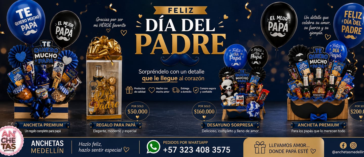 Sorprende a papá con detalles únicos, elegantes y llenos de amor.
