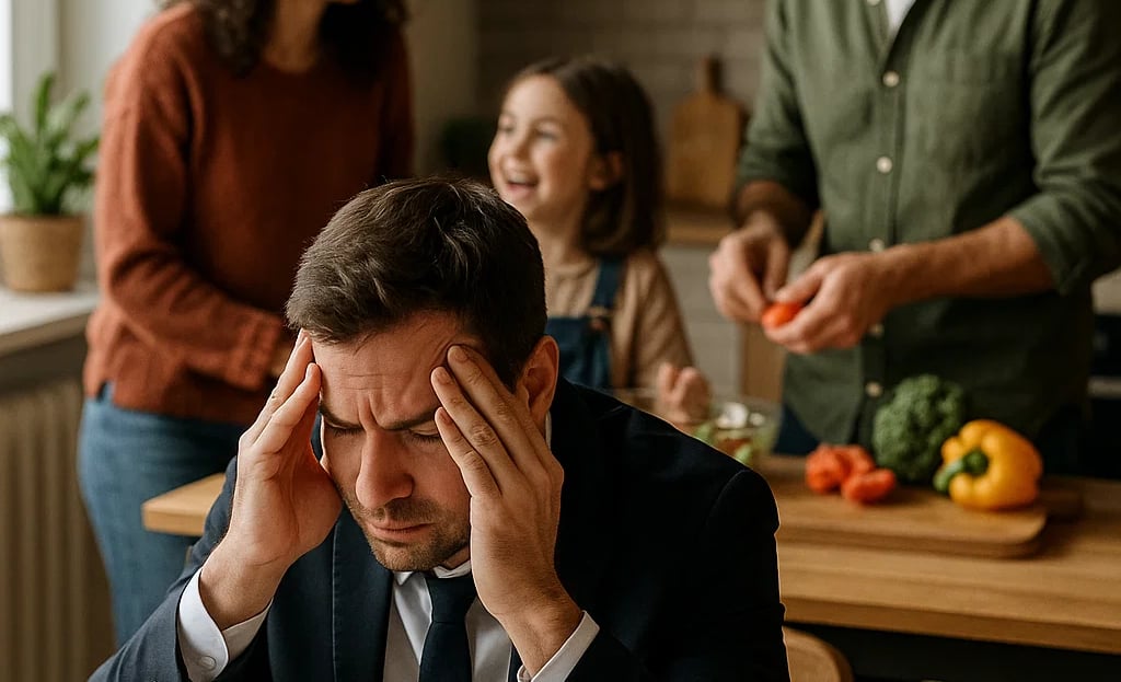 Prise de tête cahier en famille
