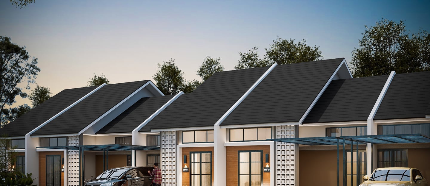 Rumah tipe Andara Luxury Maharupa Village desain modern minimalis di Medan