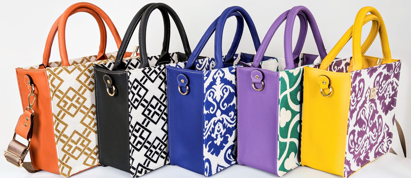 Art on Stars Handbags All colors together