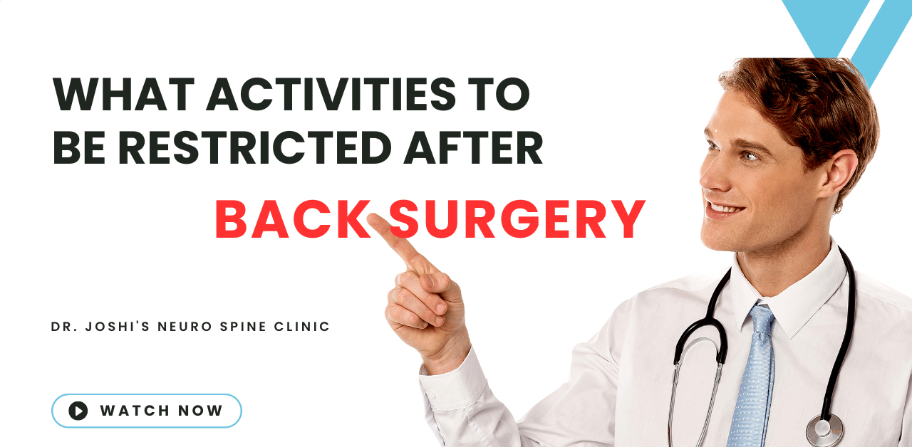 dos & do not's after back surgery