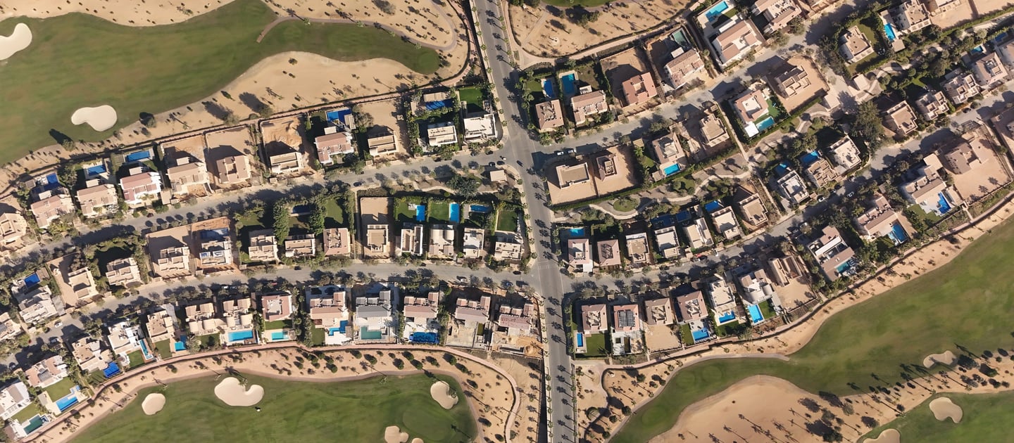 Allegria villa luxury community aerial view