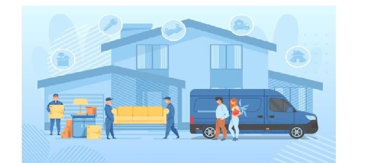 home moving service taking place