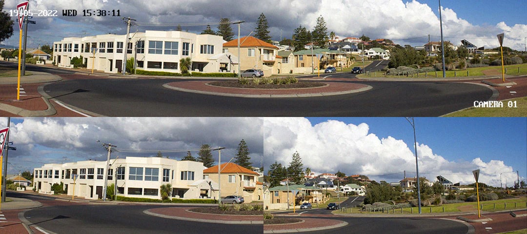image panoramique camera double objectif