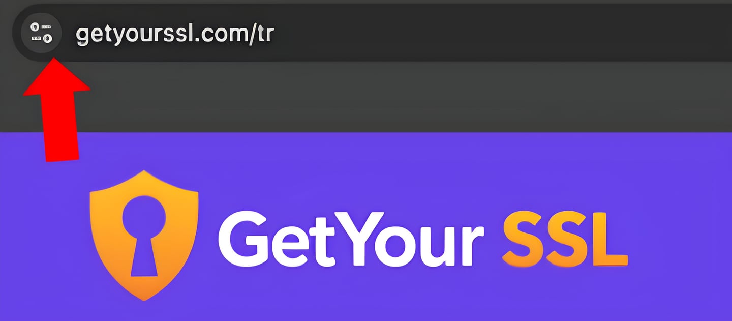 a sign that says getyourssl website is secured