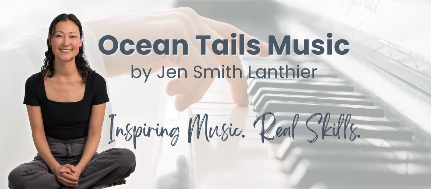 piano keyboard image with a hand poised over the keys