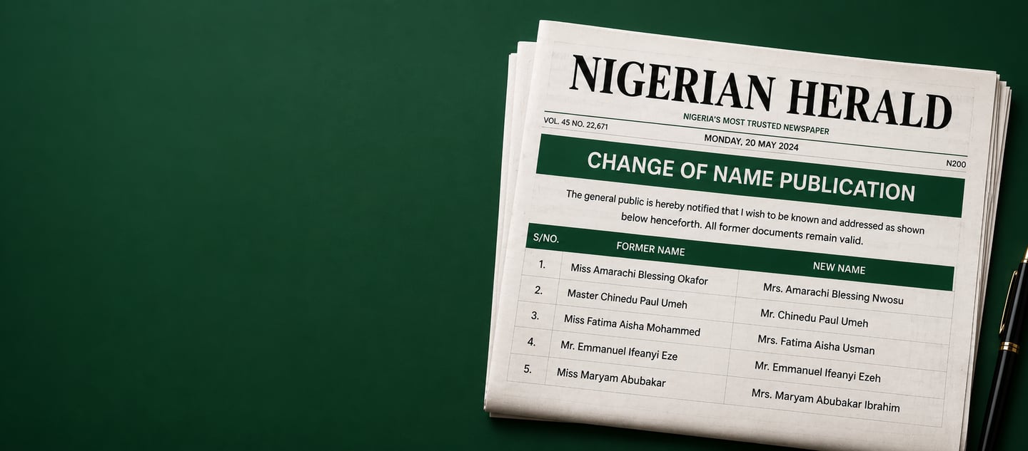 Nigerian documentation services for Nigerians living in the UK