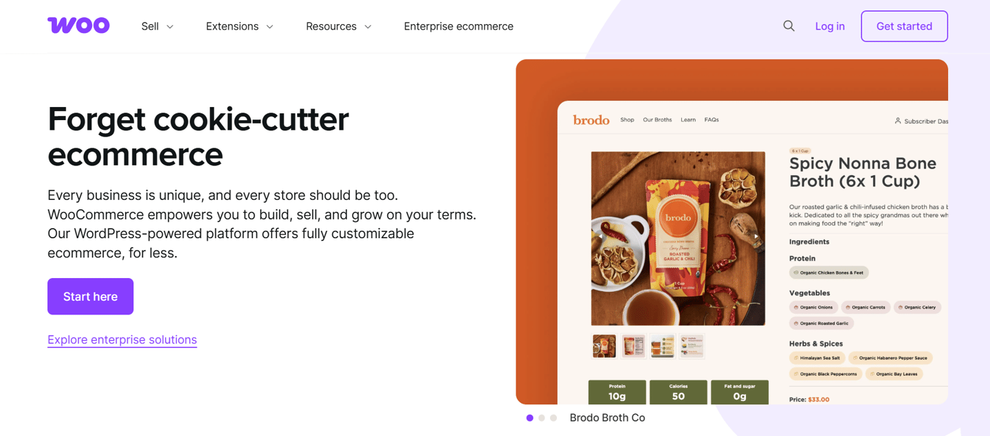 best ecommerce website software review of woocommerce