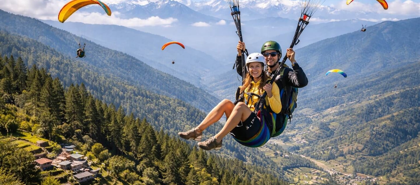 Paragliding in Himalayas