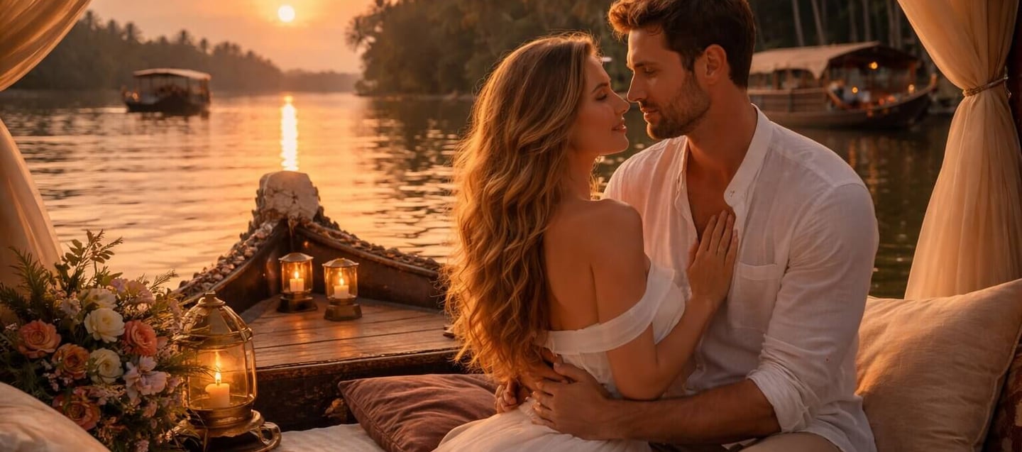 Alleppey backwaters in Kerala