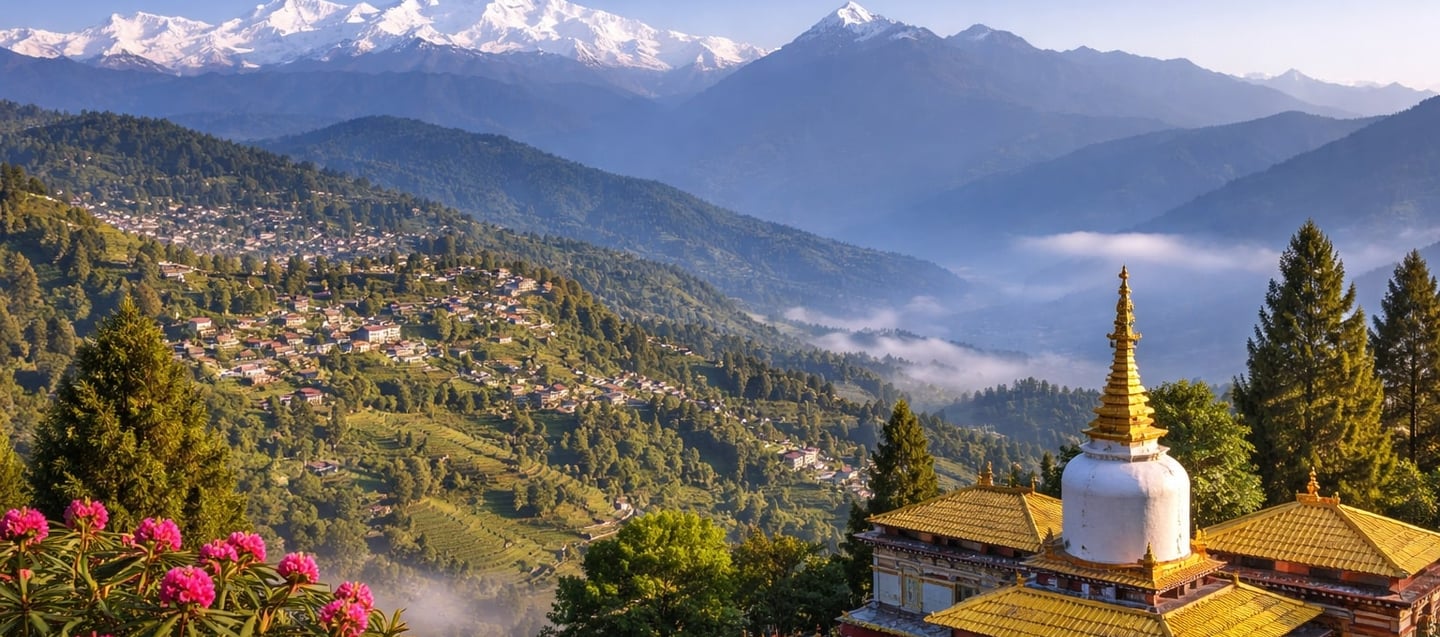 Kalimpong with Kanchenjunga in view