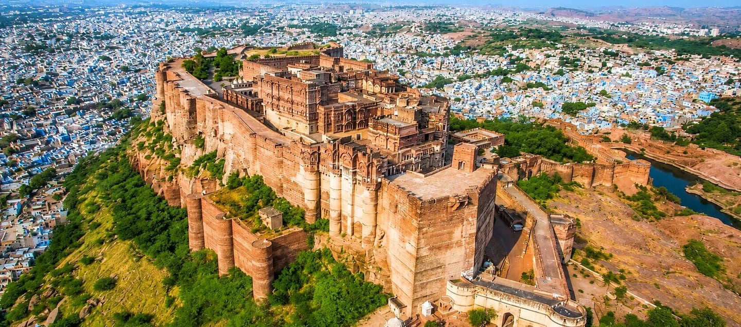 Mehrangarh Fort in Blue City of Rajasthan, India