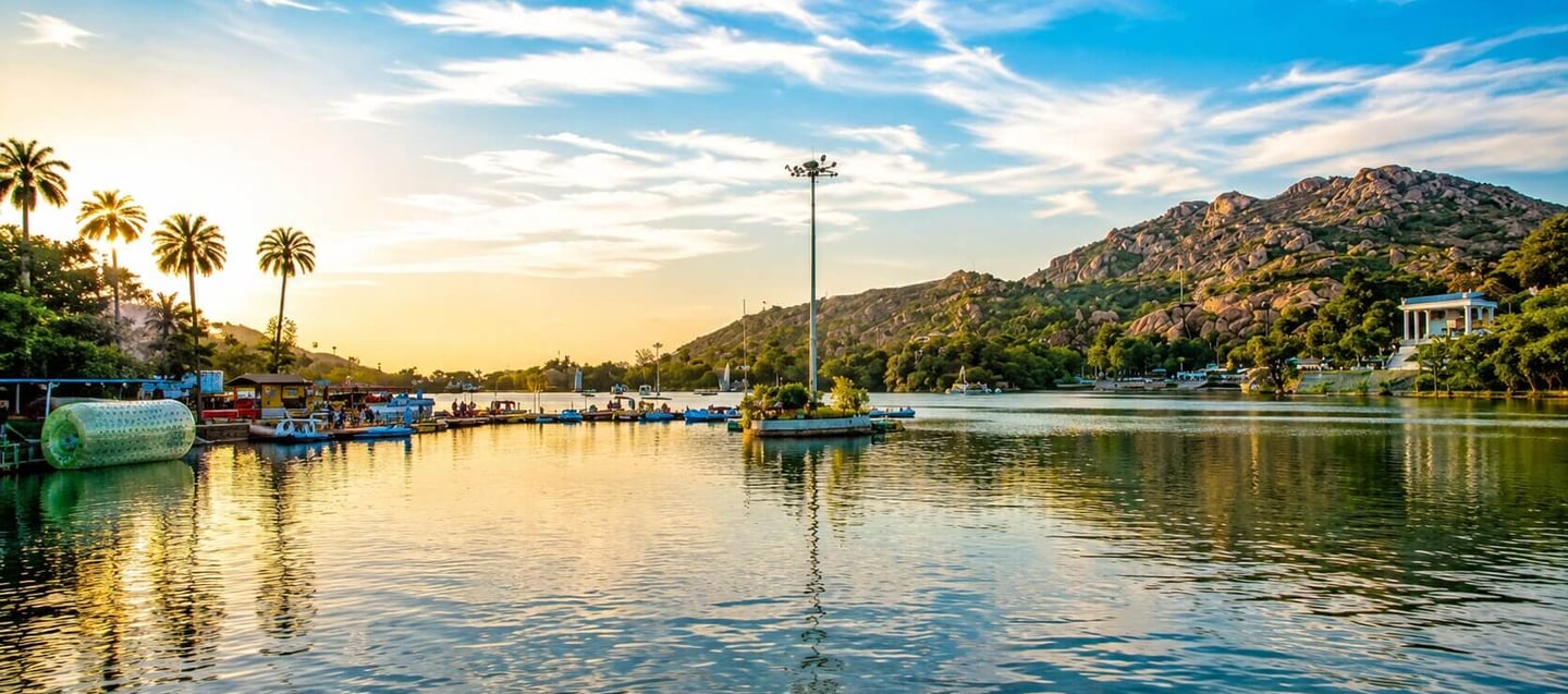 Nakki Lake in Mount Abu, Rajasthan
