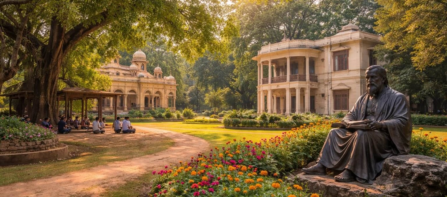 Peaceful times at Shanti Niketan