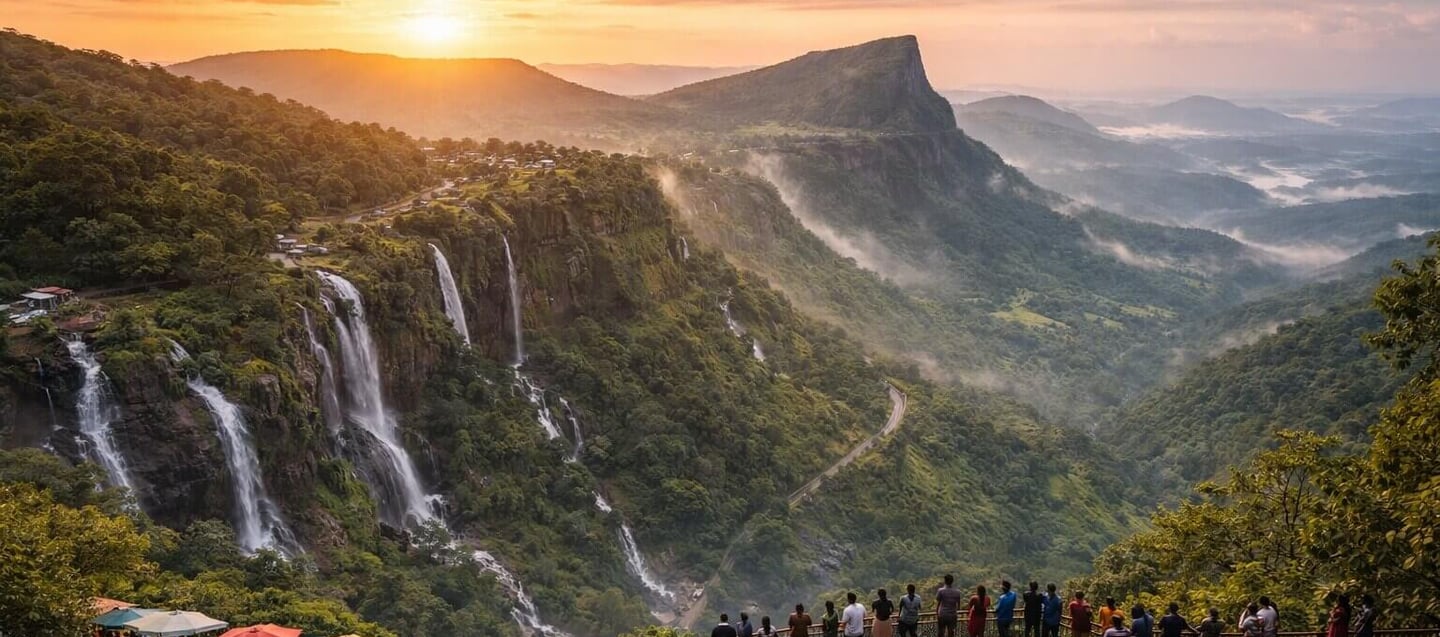 Sunset view from Tiger Point - Lonavala
