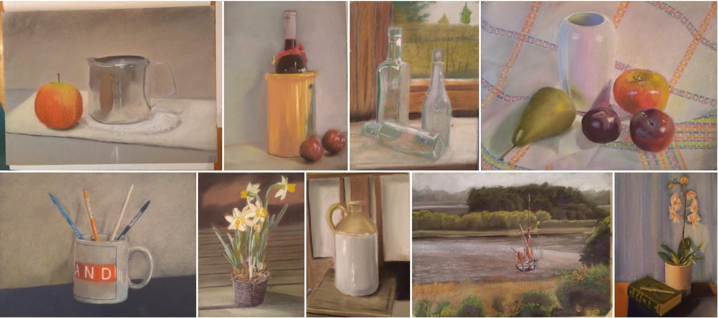 Chalk pastel artwork by Mark D. Exon